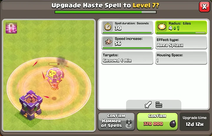 Sneak Peek 1 November 2025 - Clash of Clans 47 Upgrade Haste Spell to Level 7