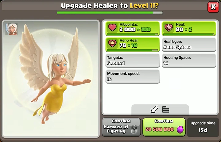 Sneak Peek 1 November 2025 - Clash of Clans 36 Upgrade Healer to Level 11