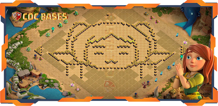 Walls - Funny Base TH14 with Link, Trolling Layout - Clash of Clans (358)