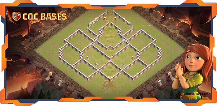 Walls - Top Base TH11 with Link, WarCWL, Anti AirElectro, Anti 3 Star Layout - Clash of Clans (334)