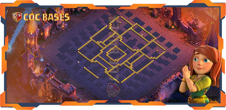 Walls - Top Base TH14 with link, WarCWL, Trophy, Anti 3 Star, Anti AirElectro Layout - Clash of Clans (375)