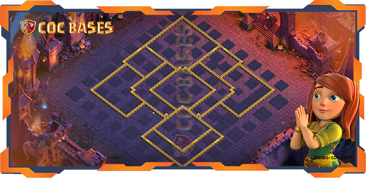 Walls - Top Base TH14 with link, WarCWL, Trophy, Anti 3 Star, Anti AirElectro Layout - Clash of Clans (380)