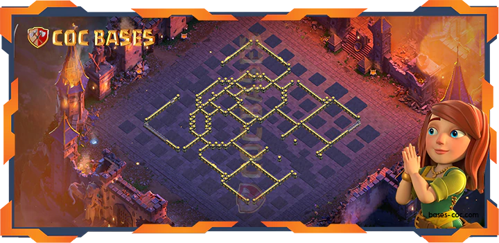 Walls - Top Base TH18 with Link, WarCWL, Anti 3 Star Layout - Clash of Clans (79)