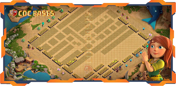 Walls - Top Farming Base TH14 with link, Anti 2 Star, Trophy, Anti AirElectro Layout - Clash of Clans (378)