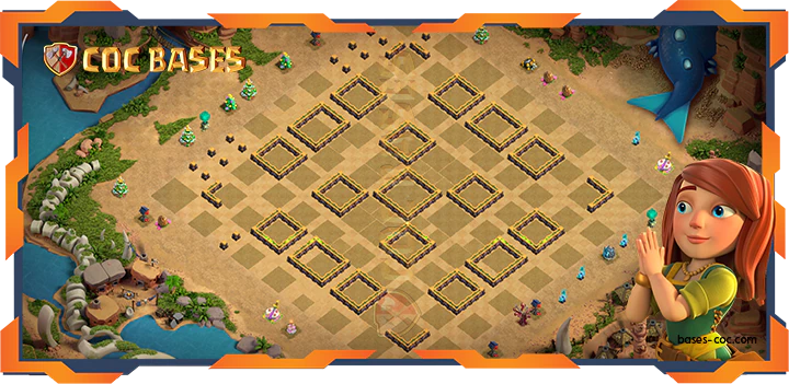 Walls - Top Farming Base TH14 with link, Hybrid, Trophy, Anti 3 Star Layout - Clash of Clans (364)