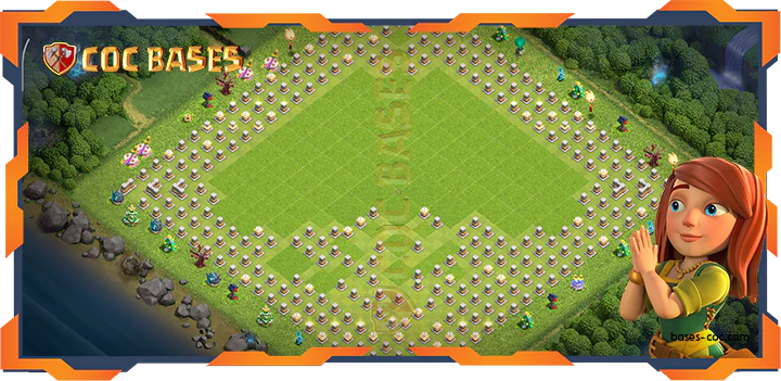 Walls - Top Troll Base TH11 with Link, Funny Layout - Clash of Clans (331)