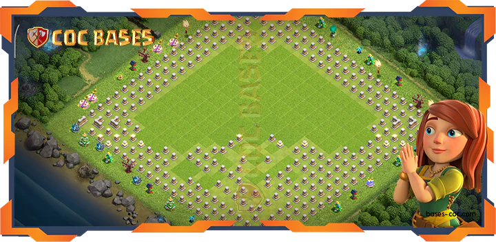 Walls - Top Troll Base TH11 with Link, Funny Layout - Clash of Clans (345)