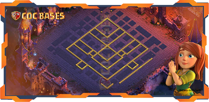 Walls - Top War Base TH14 with link, Trophy, Anti 3 Star, Anti AirElectro Layout - Clash of Clans (367)