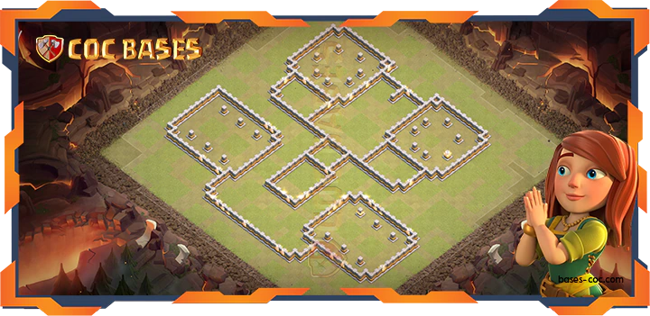 Wals - Top Base TH11 with Link, WarCWL, Hybrid, Anti 3 Star Layout - Clash of Clans (328)