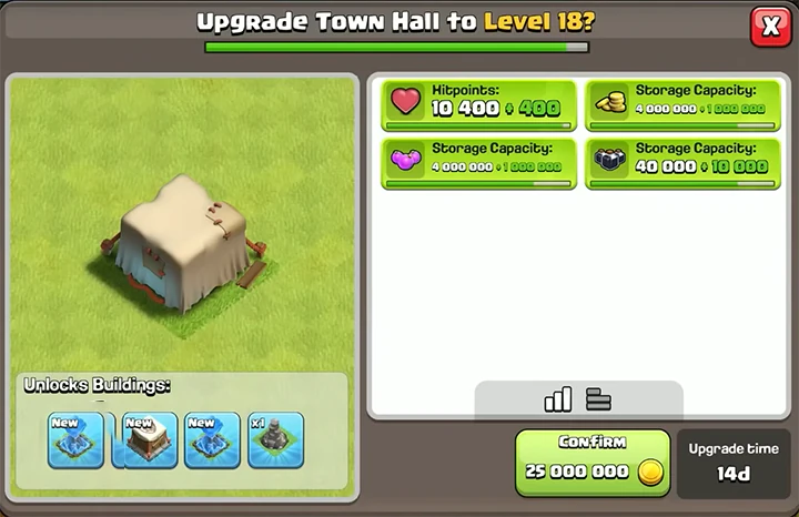 Sneak Peek 1 November 2025 - Clash of Clans 3 upgrade town hall 17 to town hall 18