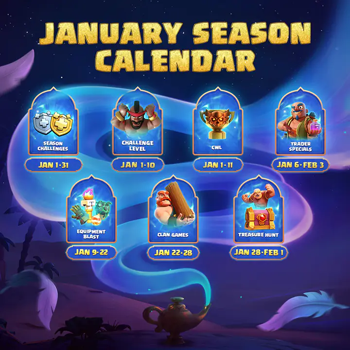 Desert Nights Season January 2026 - Calender