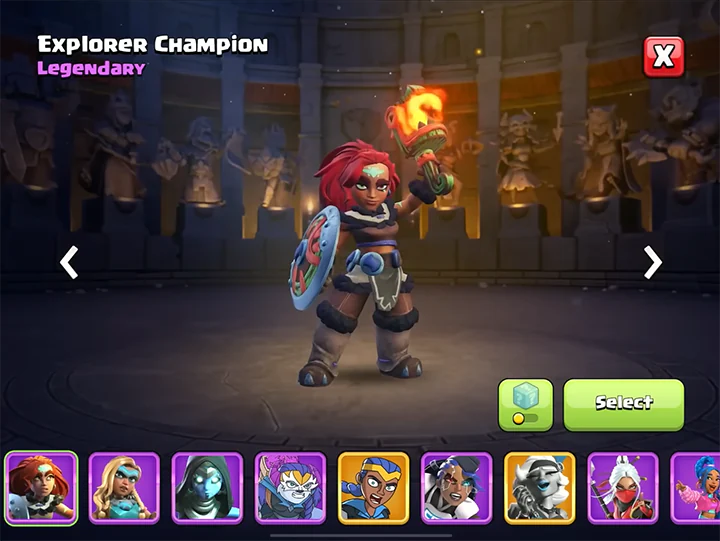 Explorer Champion - New skin for Royal Champion in Frost Age Season December 2025