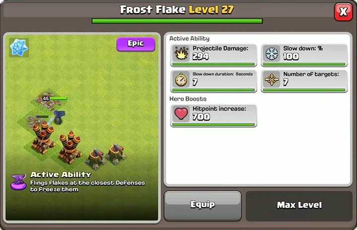 SchmelzcHAOS Event december 2025 – Clash of Clans 62 Frost Flake Level 27 Meltdown Mayhem December 2025 - Clash of Clans