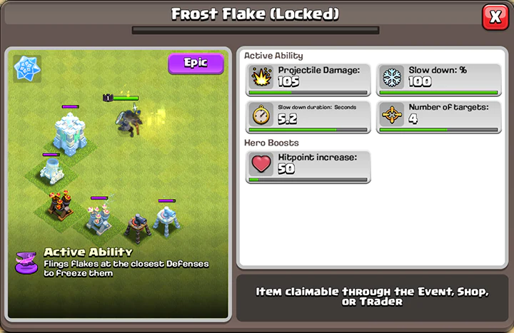 SchmelzcHAOS Event december 2025 – Clash of Clans 61 Frost Flake Locked Meltdown Mayhem December 2025 - Clash of Clans