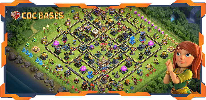 Top Anti 3 Star Base TH18 with Link, Hybrid, Anti Everything Layout - Clah of Clans (84)