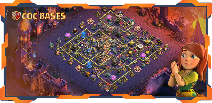 Top Base TH18 with Link, WarCWL, Anti 2 Star Layout - Clash of Clans (81)