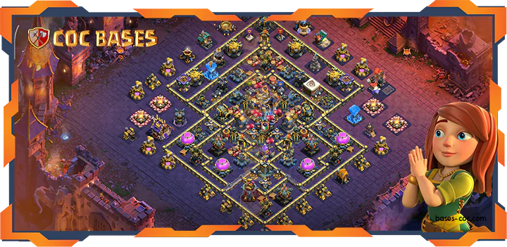 Top Base TH18 with Link, WarCWL, Anti 2 StarLayout - Clash of Clans (100)