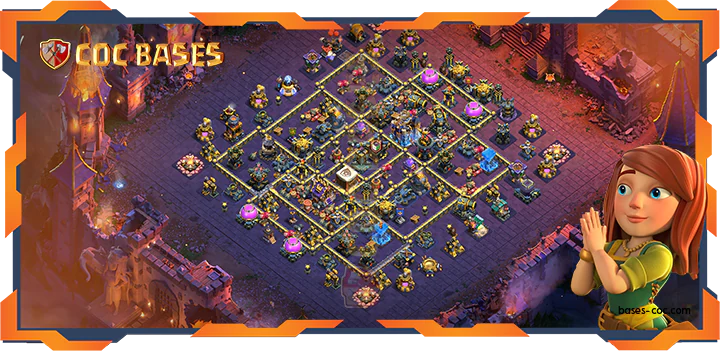 Top Base TH18 with Link, WarCWL, Anti 3 Star Layout - Clash of Clans (91)