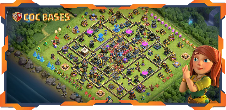 Top Farming Base TH18 with Link, Hybrid, Anti Everything Layout - Clash of Clans (141)