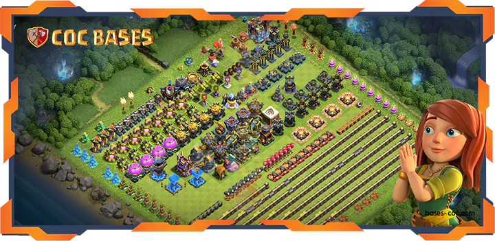 Top Troll Base TH18 with Link, Funny Layout - Clash of Clans (103)