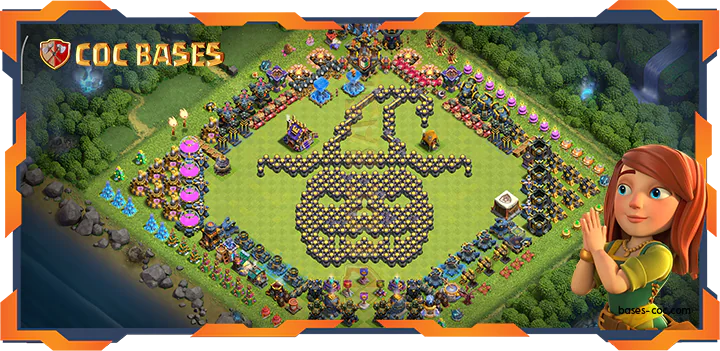 Top Troll Base TH18 with Link, Funny Layout - Clash of Clans (132)