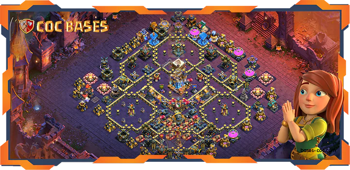 Top War Base TH18 with Link, Anti 3 Star, anti Everything Layout - Clash of Clans (145)