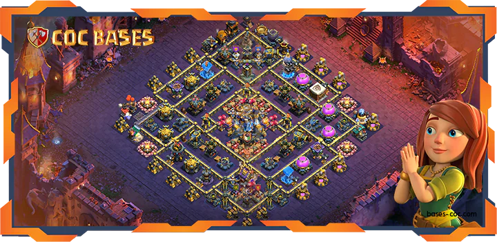 Top War Base TH18 with Link, Anti Everything Layout - Clash of Clans (113)