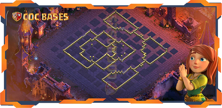 Walls - Top Base TH18 with Link, WarCWL, Anti 2 Star Layout - Clash of Clans (81)