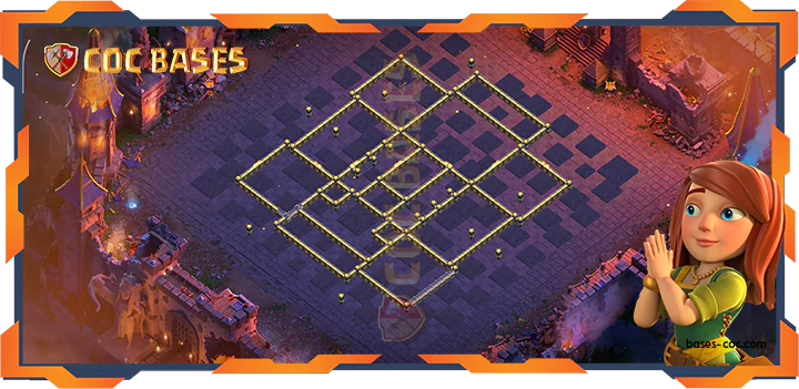 Walls - Top Base TH18 with Link, WarCWL, Anti 3 Star Layout - Clash of Clans (91)