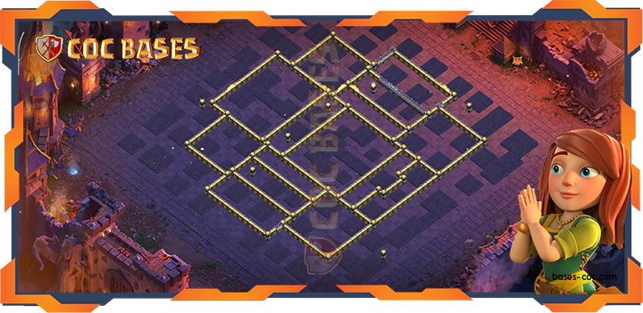 Walls - Top Base TH18 with Link, WarCWL, Anti Everything, Defense Layout - Clash of Clans (126)