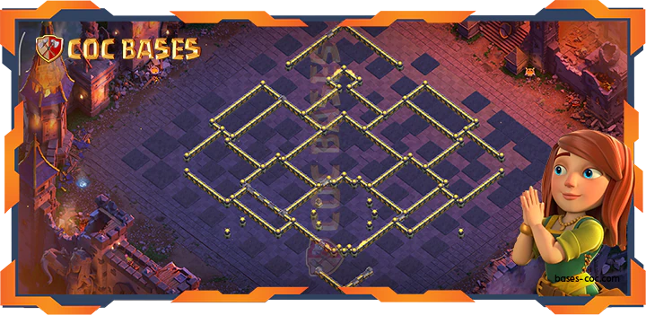 Walls - Top Base TH18 with Link, WarCWL, Defense Layout - Clash of Clans (120)