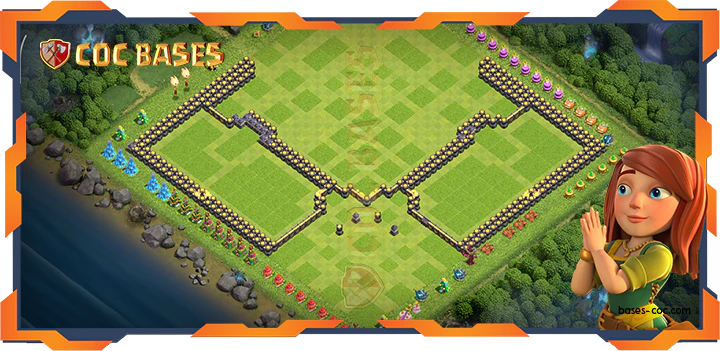 Walls - Top Farming Base TH18 with Link, Anti Everything Layout - Clash of Clans (131)