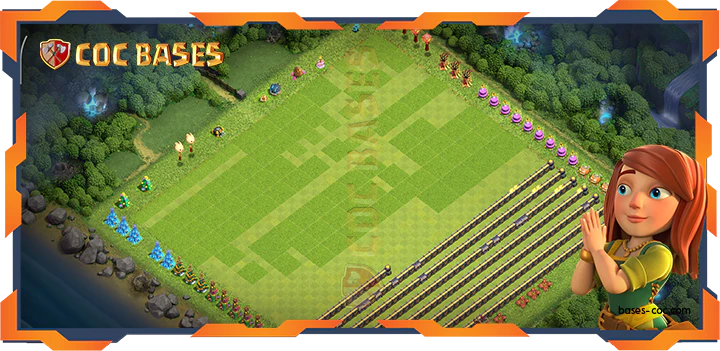 Walls - Top Troll Base TH18 with Link, Funny Layout - Clash of Clans (103)