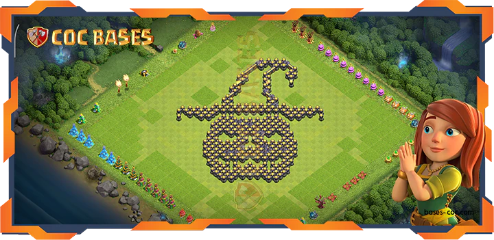 Walls - Top Troll Base TH18 with Link, Funny Layout - Clash of Clans (132)