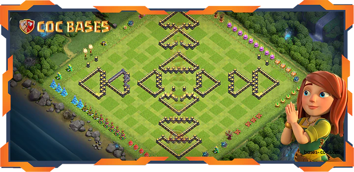 Walls - Top Troll Base TH18 with Link, Funny Layout - Clash of Clans (94)