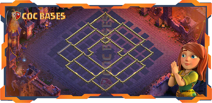Walls - Top War Base TH18 with Link, Anti Everything Layout - Clash of Clans (113)