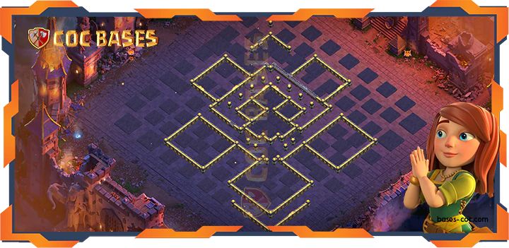 Walls - Top War Base TH18 with Link, Defense Layout - Clash of Clans (134)
