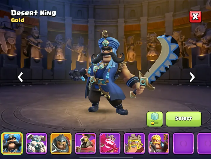Desert King - New Skin for Barbarian Skin in Desert Nights Season January 2026