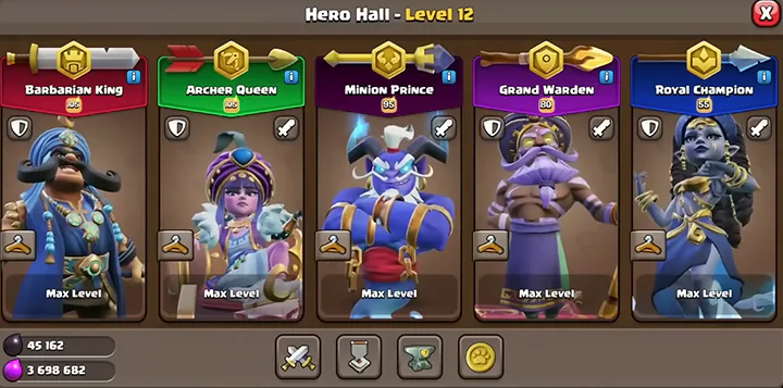 New Skins for all heroes in Desert Nights Season January 2026 - Clash of Clans