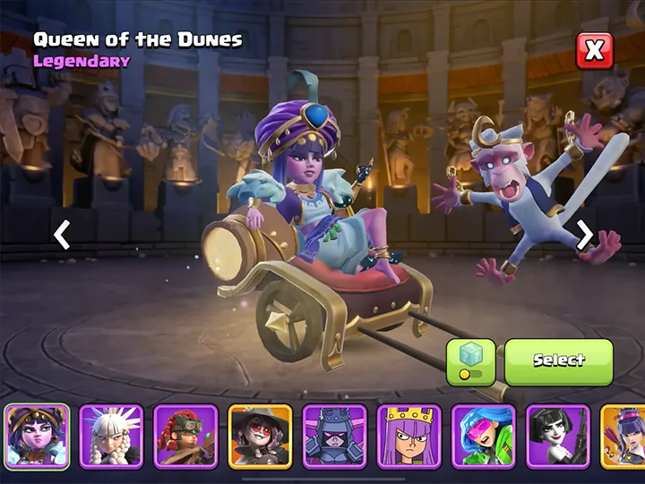 Queen of the Dunes - New Skin for Archer Queen in Desert Nights Season January 2026 - Clash of Clans