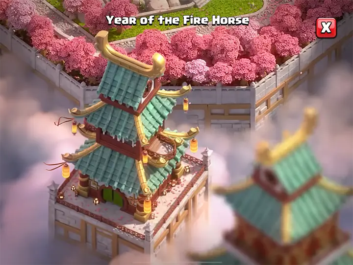 03 Year of the Fire Horse Scenery February 2026 - Clash of Clans