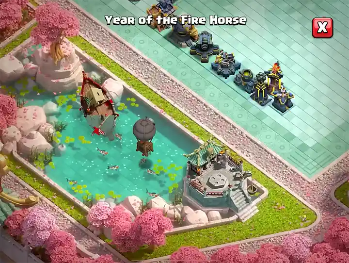 04 Year of the Fire Horse Scenery February 2026 - Clash of Clans