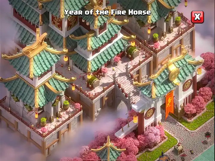 07 Year of the Fire Horse Scenery February 2026 - Clash of Clans