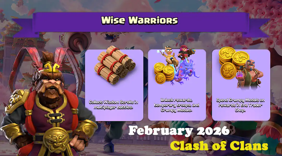 Wise Warriors Event February 2026 - Clash of Clans