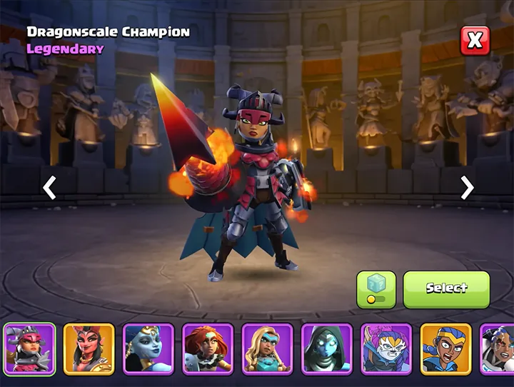 DragonScale Champion - New skin for Royal Champion in Dragon Escape Season March 2026