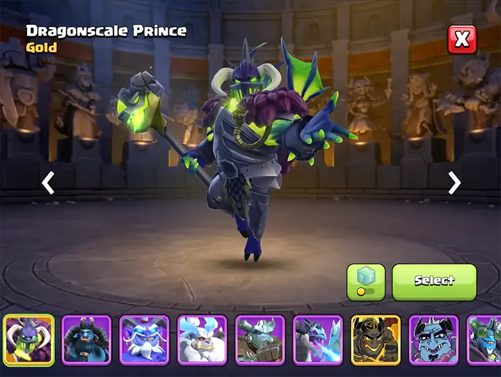 DragonScale Prince - New skin for Minion Prince in Dragon Escape Season March 2026