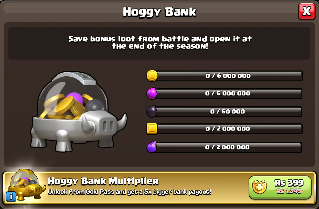 Hoggy Bank in Clash of Clans