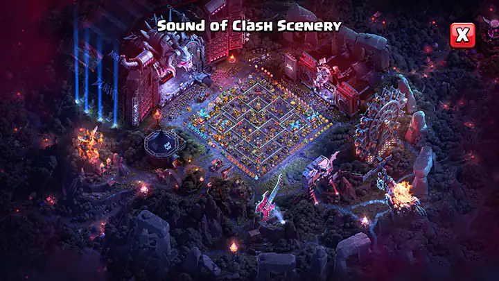 Sound of Clash Scenery 02 April Season 2026 - Clash of Clans