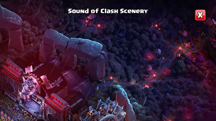 Sound of Clash Scenery 08 April Season 2026 - Clash of Clans