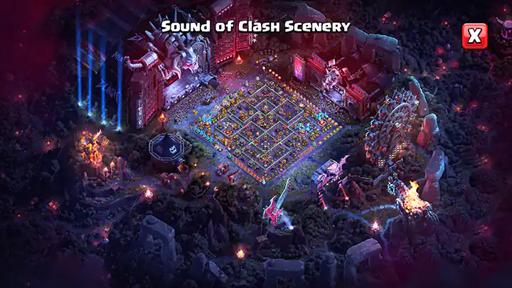 Sound of Clash Scenery 13 April Season 2026 - Clash of Clans